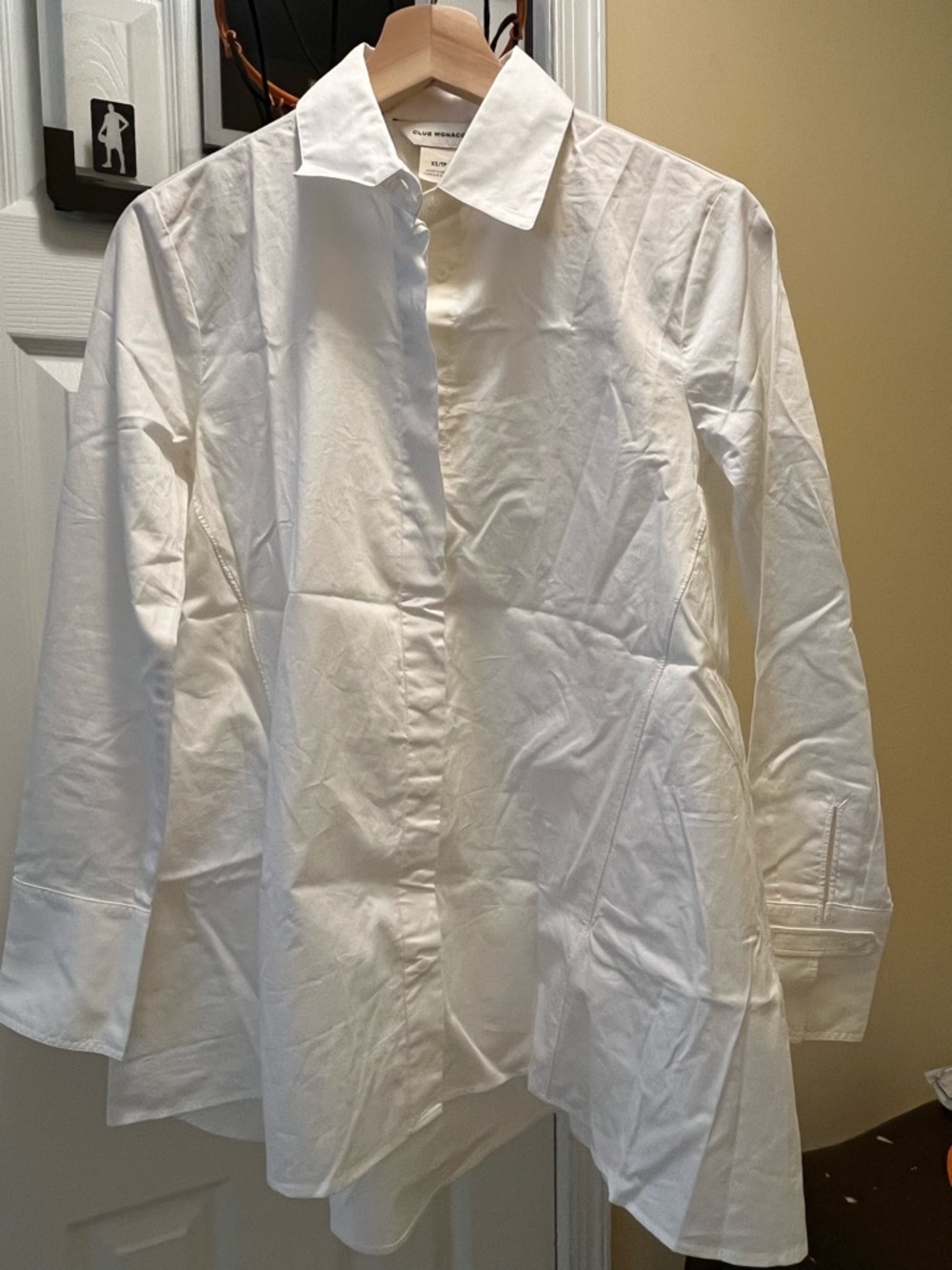 Club Monaco White Women's Button-Down Shirt